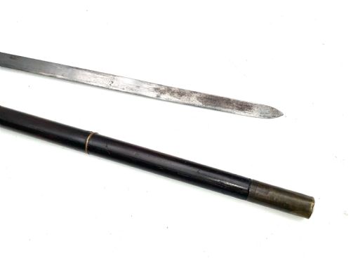 GENTLEMANS WALKING STICK SWORD STICK VICTORIAN - ADDITIONAL PHOTO 1