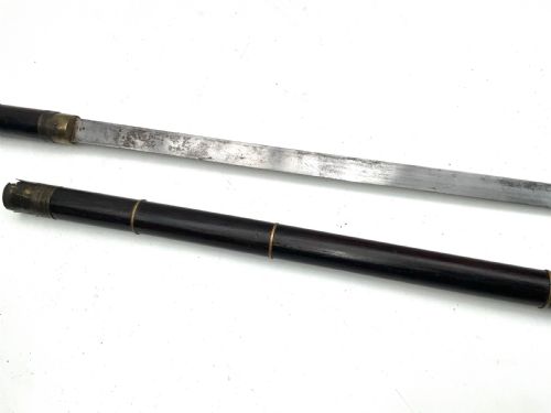 GENTLEMANS WALKING STICK SWORD STICK VICTORIAN - ADDITIONAL PHOTO 3