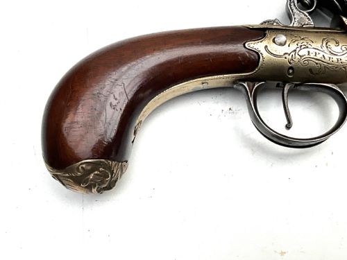 AN 18TH CENTURY FLINTLOCK QUEEN ANNETYPE GREATCOAT PISTOL BY I PARR LONDON - ADDITIONAL PHOTO 6