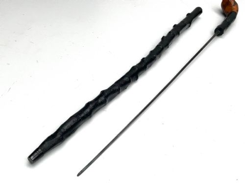 IRISH BLACKTHORN WALKING STICK SWORD STICK - ADDITIONAL PHOTO 12