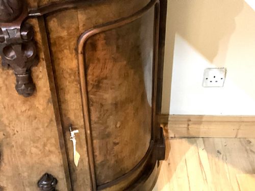 CREDENZA BURR WALNUT MARBLE TOPPED CIRCA 1850 - ADDITIONAL PHOTO 6