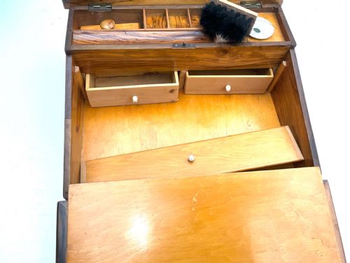 TEMPLE MOUNT CARVED OLIVE WOOD WRITING SLOPE - ADDITIONAL PHOTO 9