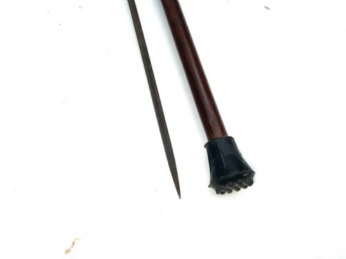 HORNED HANDLE GENTLEMANS WALKING STICK SWORD STICK - ADDITIONAL PHOTO 6