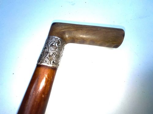 HORNED HANDLE GENTLEMANS WALKING STICK SWORD STICK - ADDITIONAL PHOTO 9