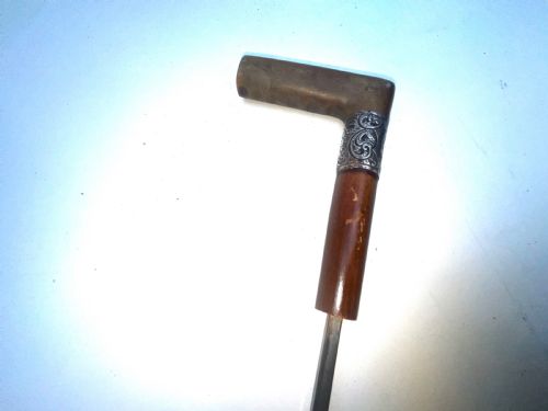 HORNED HANDLE GENTLEMANS WALKING STICK SWORD STICK - ADDITIONAL PHOTO 15