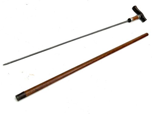 GENTLEMANS WALKING STICK SWORD STICK 1918 - ADDITIONAL PHOTO 4