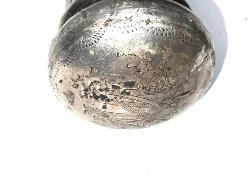 GENTLEMANS SILVER TOPPED WALKING STICK SWORD STICK - ADDITIONAL PHOTO 21