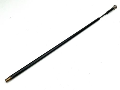 SILVER TOP GENT'S WALKING STICK SWORD STICK - ADDITIONAL PHOTO 6