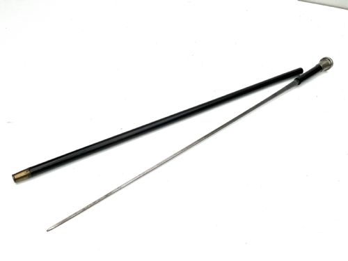 SILVER TOP GENT'S WALKING STICK SWORD STICK - ADDITIONAL PHOTO 8