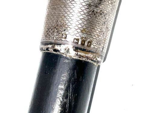 SILVER TOP GENT'S WALKING STICK SWORD STICK - ADDITIONAL PHOTO 9