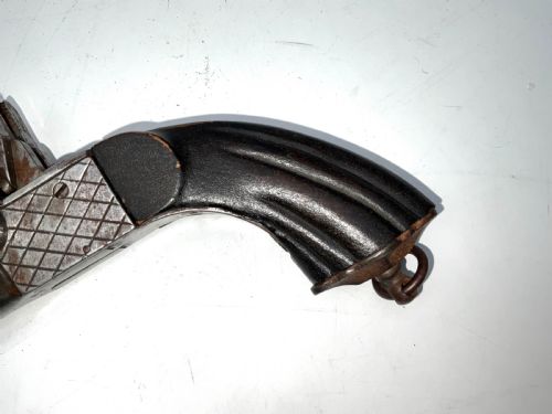 PINFIRE 9 MM DOUBLE BARRELS PISTOL FOLDAWAY BAYONET - ADDITIONAL PHOTO 3