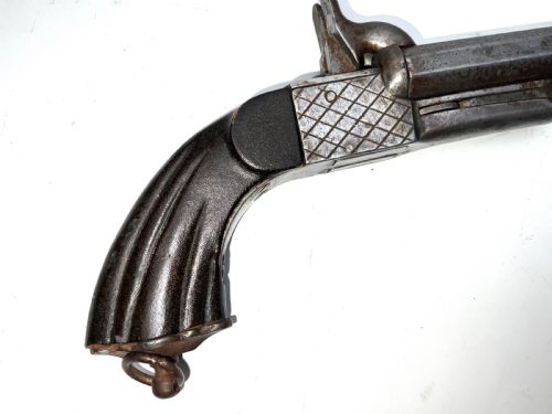 PINFIRE 9 MM DOUBLE BARRELS PISTOL FOLDAWAY BAYONET - ADDITIONAL PHOTO 7