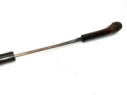 GENTLEMANS WALKING STICK SWORD STICK WITH ROOT ENDED HANDLE - ADDITIONAL PHOTO 4