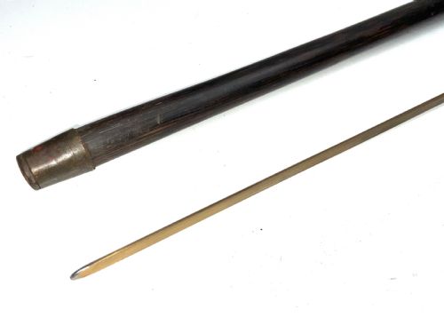 GENTLEMANS WALKING STICK SWORD STICK WITH ROOT ENDED HANDLE - ADDITIONAL PHOTO 9