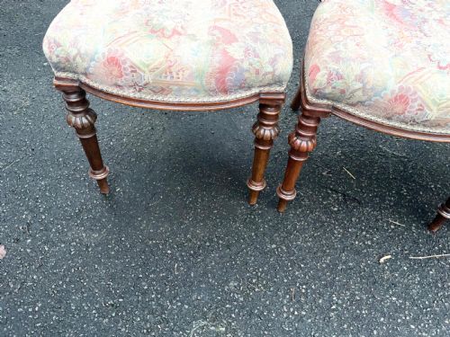 DINING CHAIRS WALNUT SET OF 4 - ADDITIONAL PHOTO 4