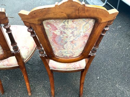 DINING CHAIRS WALNUT SET OF 4 - ADDITIONAL PHOTO 8