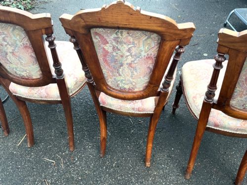 DINING CHAIRS WALNUT SET OF 4 - ADDITIONAL PHOTO 9