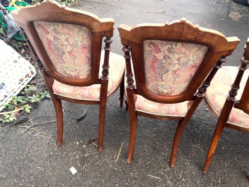 DINING CHAIRS WALNUT SET OF 4 - ADDITIONAL PHOTO 10