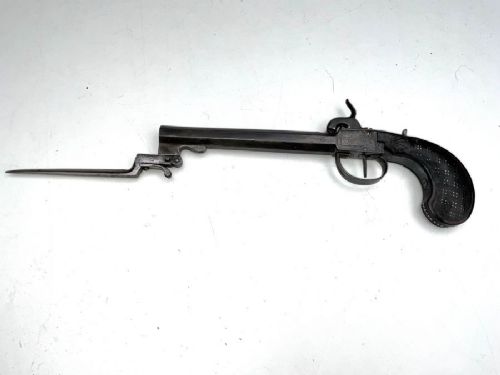PERCUSHION BELT PISTOL WITH BAYONET