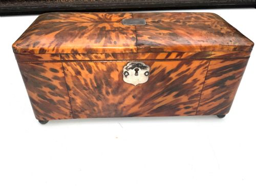 TORTOISE SHELL TEA CADDY - ADDITIONAL PHOTO 2