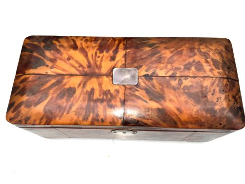 TORTOISE SHELL TEA CADDY - ADDITIONAL PHOTO 4