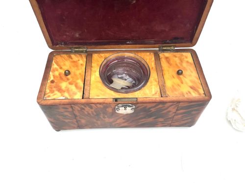 TORTOISE SHELL TEA CADDY - ADDITIONAL PHOTO 6