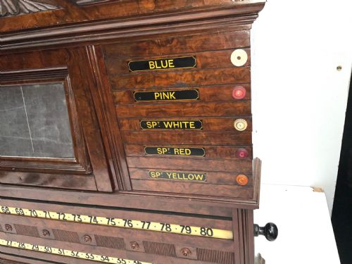 ANTIQUE BILLIARDS SNOOKER POOL SCOREBOARD CIRCA 1860'S - ADDITIONAL PHOTO 2
