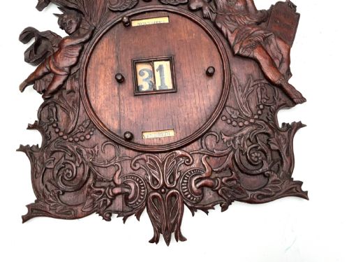 CALENDAR OAK CARVED 18TH CENTURY - ADDITIONAL PHOTO 2