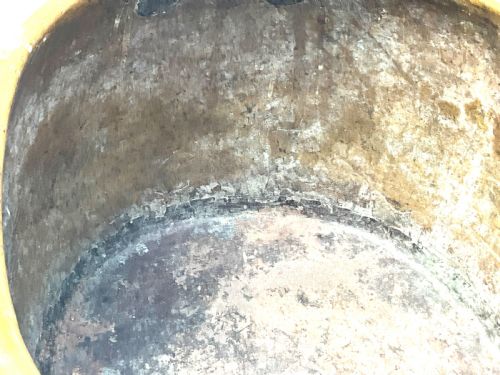 GEORGIAN HEAVY AND LARGE BRASS PAN FOR DISPLAY - ADDITIONAL PHOTO 8