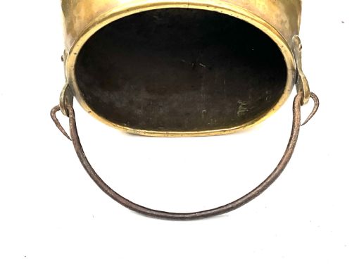 GEORGIAN HEAVY AND LARGE BRASS PAN FOR DISPLAY - ADDITIONAL PHOTO 2