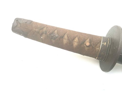 WAKIZASHI MOUNTING EDO PERIOD SAMURAI SHORT SWORD - ADDITIONAL PHOTO 2