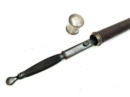 MASONIC GENTLEMANS WALKING STICK WITH CONCEALED MASONIC SWORD - ADDITIONAL PHOTO 4