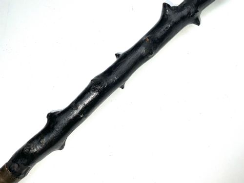 IRISH BLACKTHORN WALKING STICK SWORD STICK HAMMER HEAD GRIP - ADDITIONAL PHOTO 6