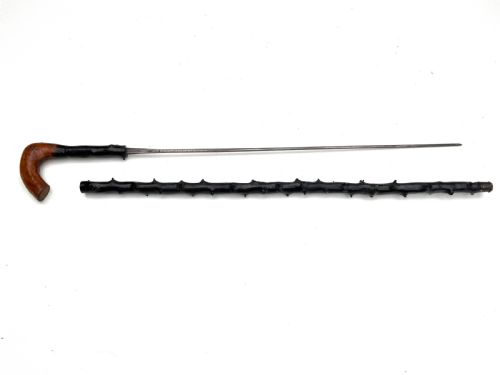 IRISH BLACKTHORN WALKING STICK SWORD STICK HAMMER HEAD GRIP - ADDITIONAL PHOTO 9