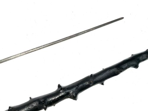 IRISH BLACKTHORN WALKING STICK SWORD STICK HAMMER HEAD GRIP - ADDITIONAL PHOTO 13