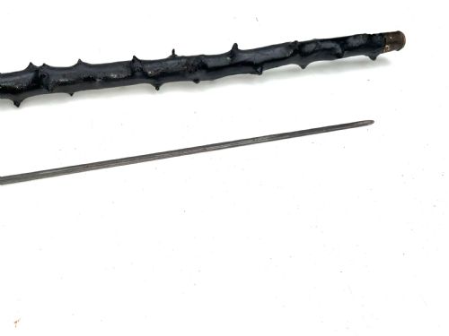 IRISH BLACKTHORN WALKING STICK SWORD STICK HAMMER HEAD GRIP - ADDITIONAL PHOTO 18