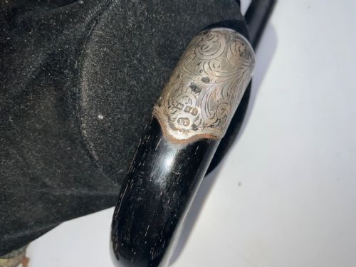 GENTS EBONY WALKING STICK SWORD STICK - ADDITIONAL PHOTO 5
