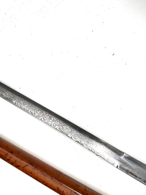 IMPERIAL GERMANY MILITARY OFFICERS WALKING STICK SWORD STICK - ADDITIONAL PHOTO 10