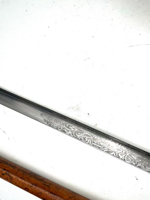 IMPERIAL GERMANY MILITARY OFFICERS WALKING STICK SWORD STICK - ADDITIONAL PHOTO 13