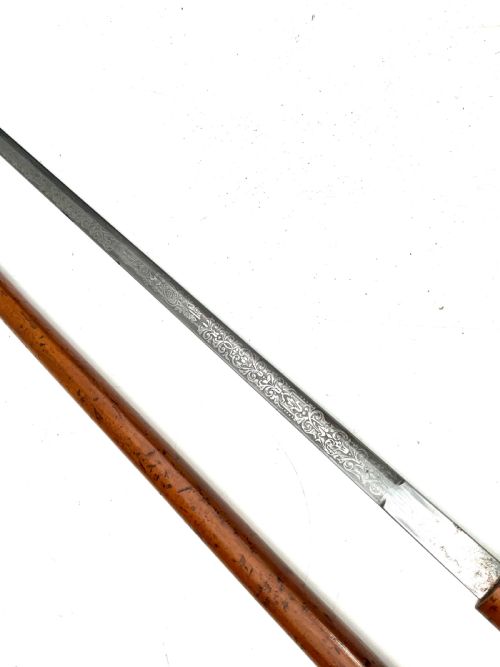 IMPERIAL GERMANY MILITARY OFFICERS WALKING STICK SWORD STICK - ADDITIONAL PHOTO 15