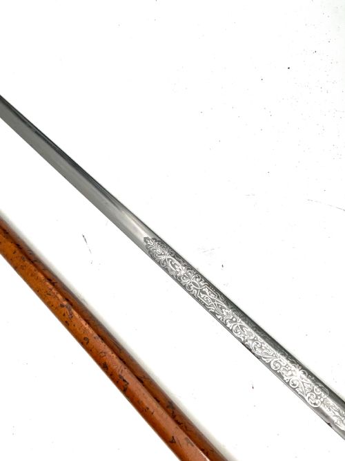 IMPERIAL GERMANY MILITARY OFFICERS WALKING STICK SWORD STICK - ADDITIONAL PHOTO 18