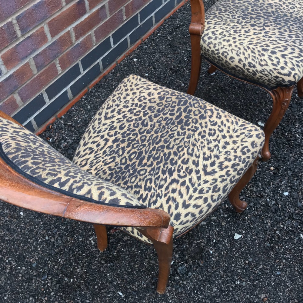 Stunning quality set of six solid walnut dining chairs View XIV