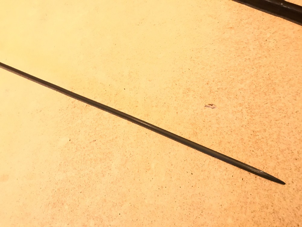 Gentleman’s walking stick sword stick with silver mount & horn handle  View IX