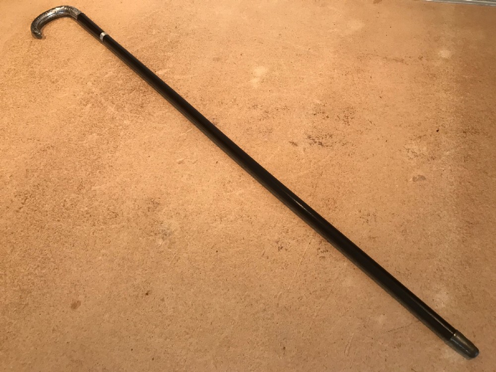 French silver handle gentleman’s walking stick sword stick 