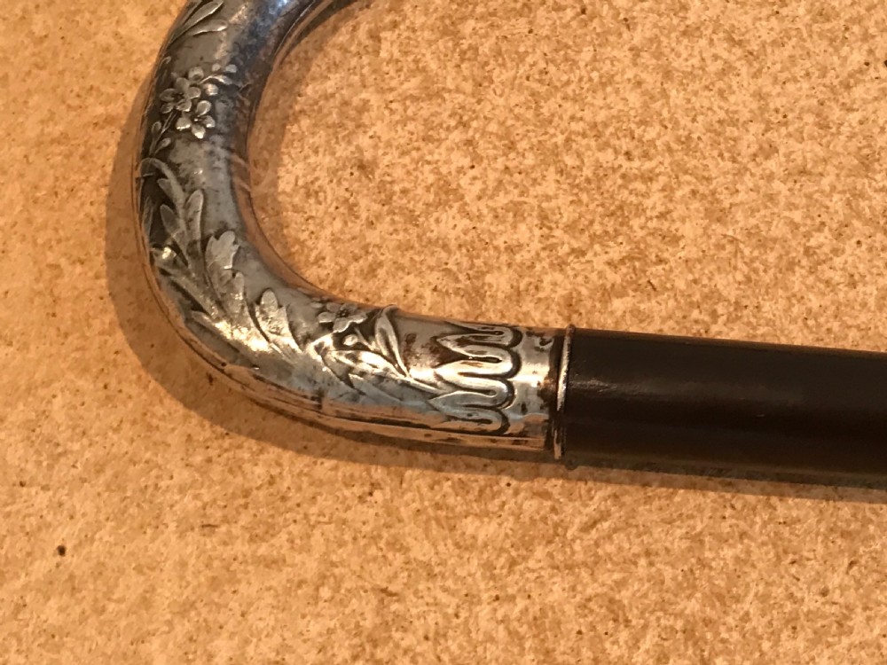 French silver handle gentleman’s walking stick sword stick  View VIII
