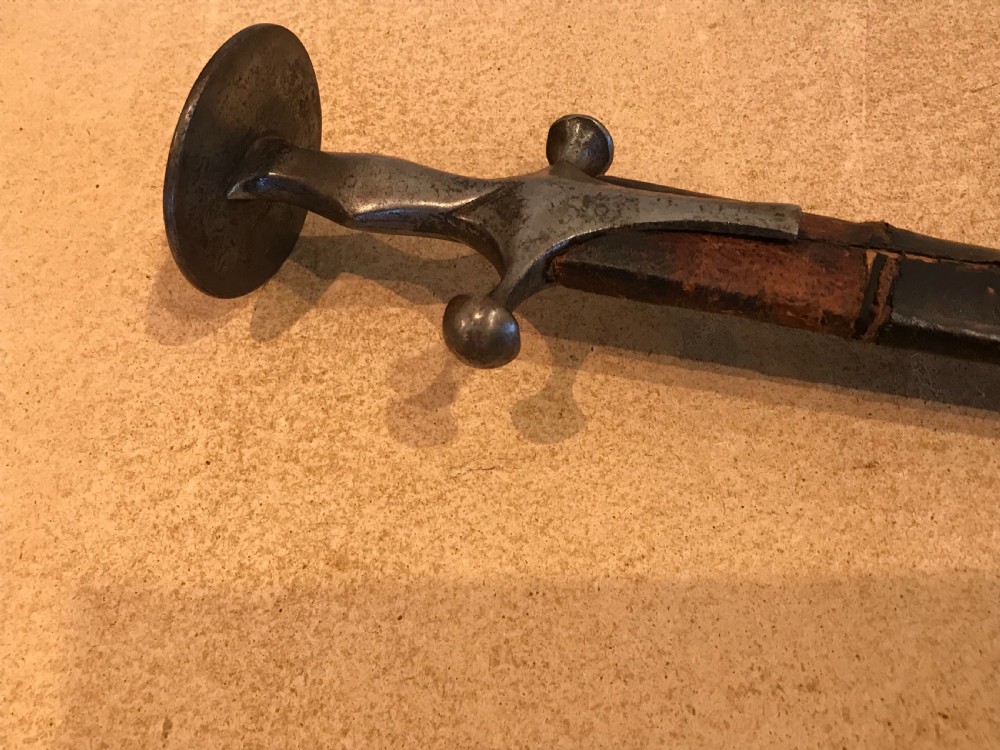 Indian Talwar sword and  scabbard 19th century    View II