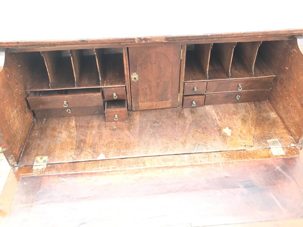 18th century walnut veneer on pine secretaire chest  View VI