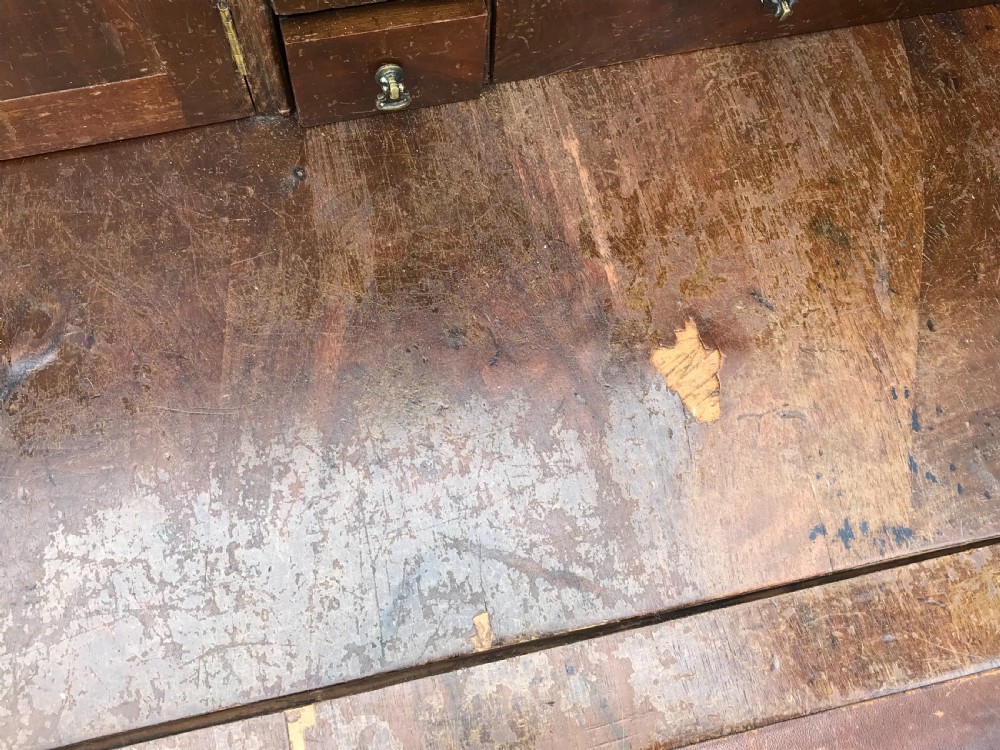18th century walnut veneer on pine secretaire chest  View VII