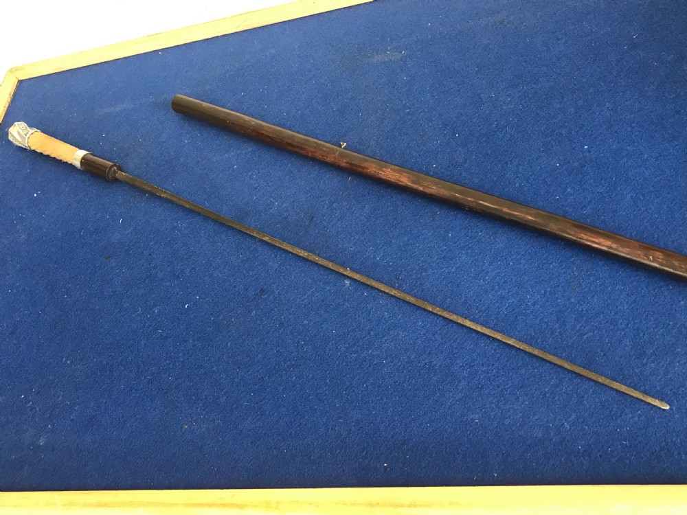 Late Victorian Gentleman’s walking stick sword stick  View IX