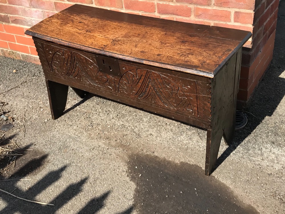 Oak 18th century coffer